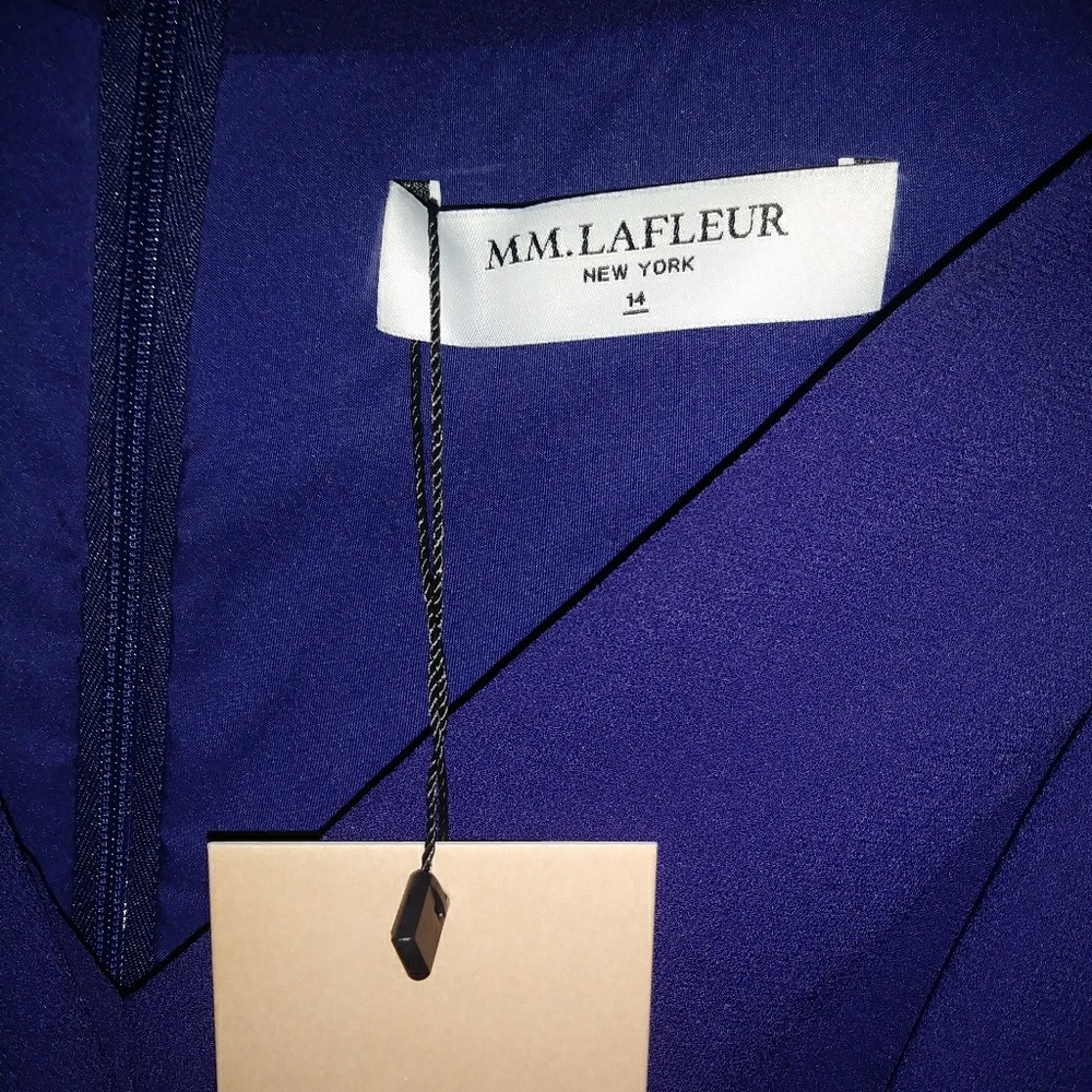 MM. Lafleur Long Sleeve Niko Dress in Deep Blue